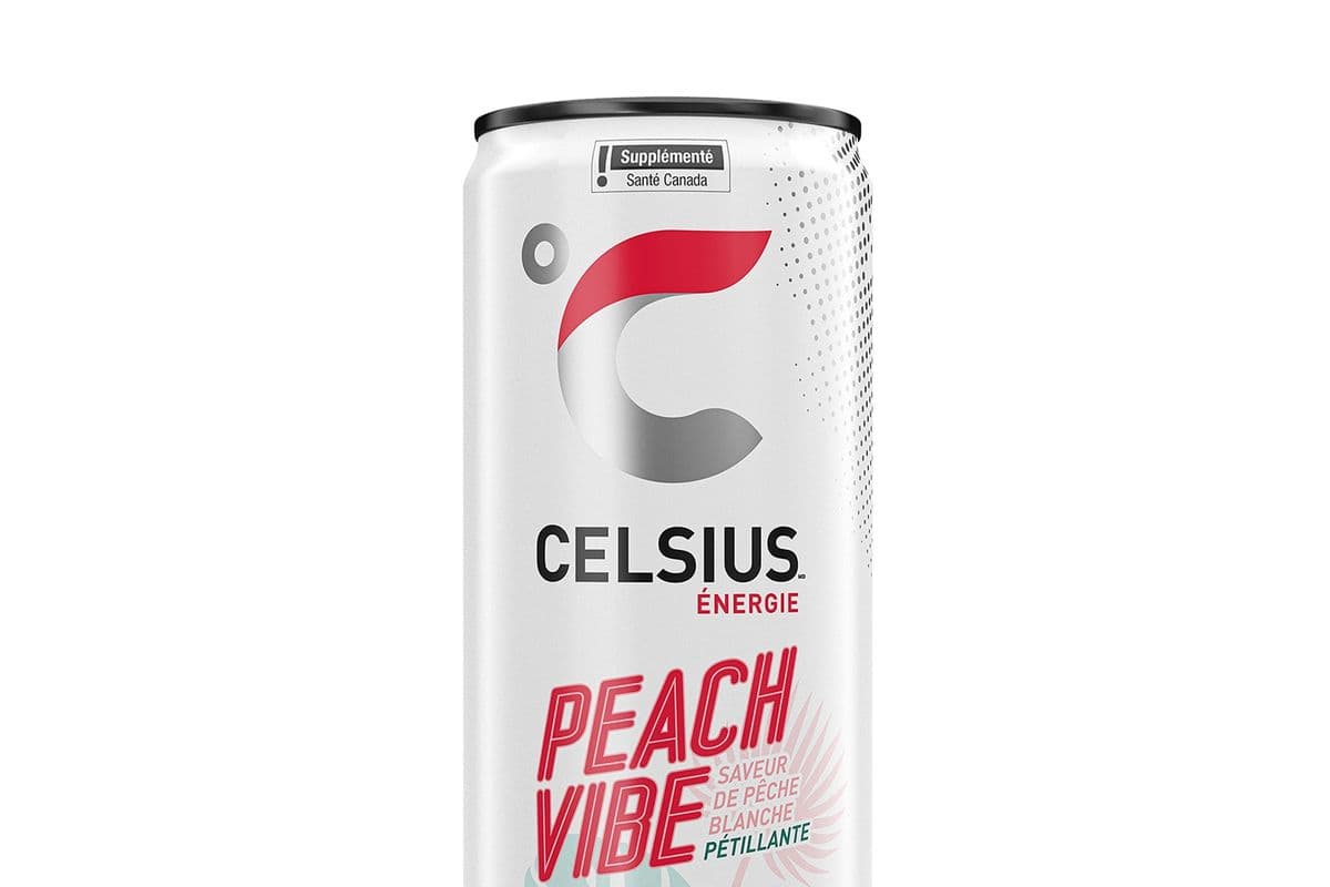 Celsius Peach Vibe (côté)