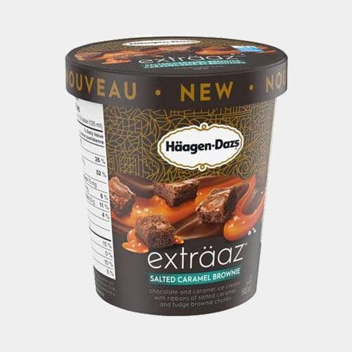 Häagen-Dazs Brownie au caramel salé (500mL) / Häagen-Dazs Salted Caramel Brownie (500mL)