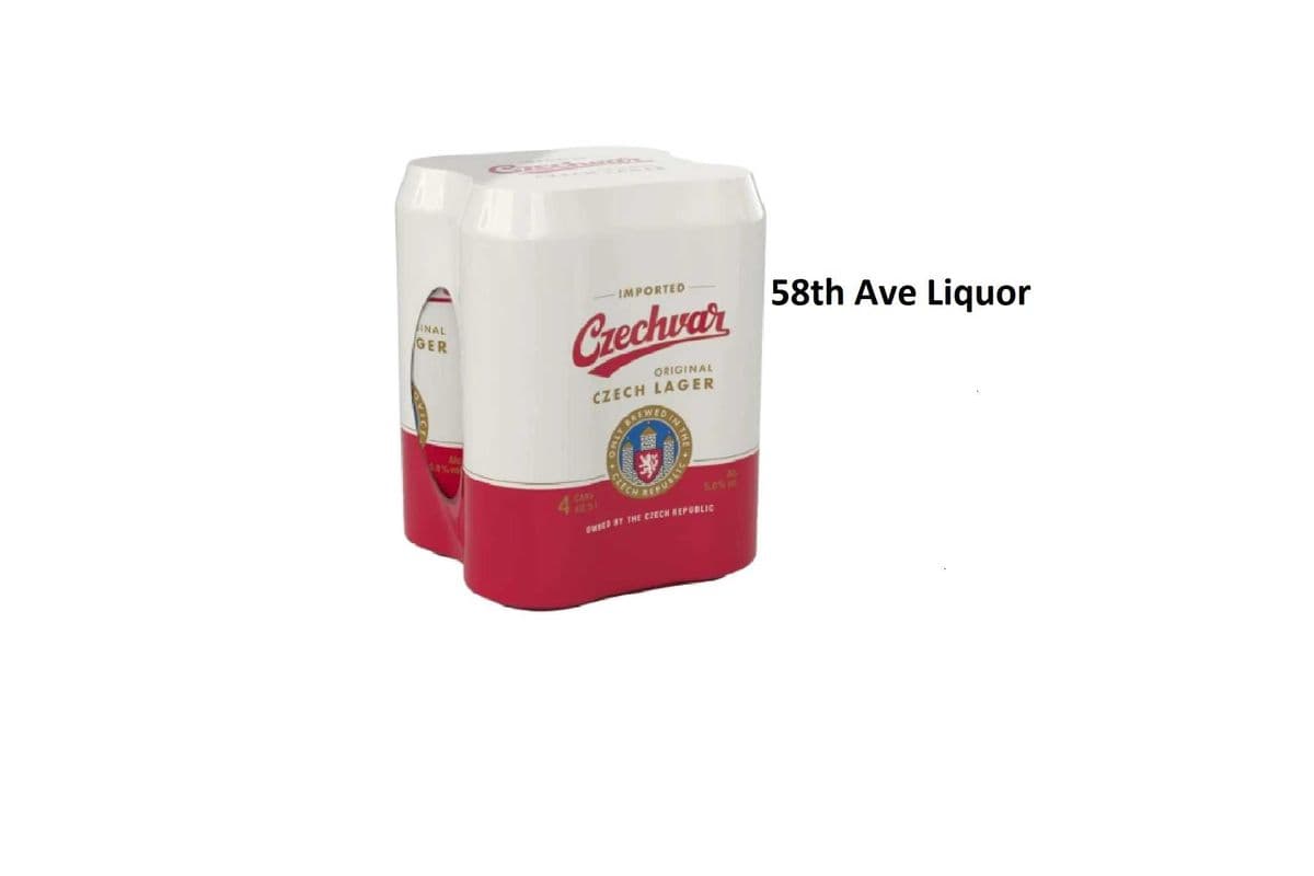 CZECHVAR LAGER 4 CANS (1 x 4PKC)