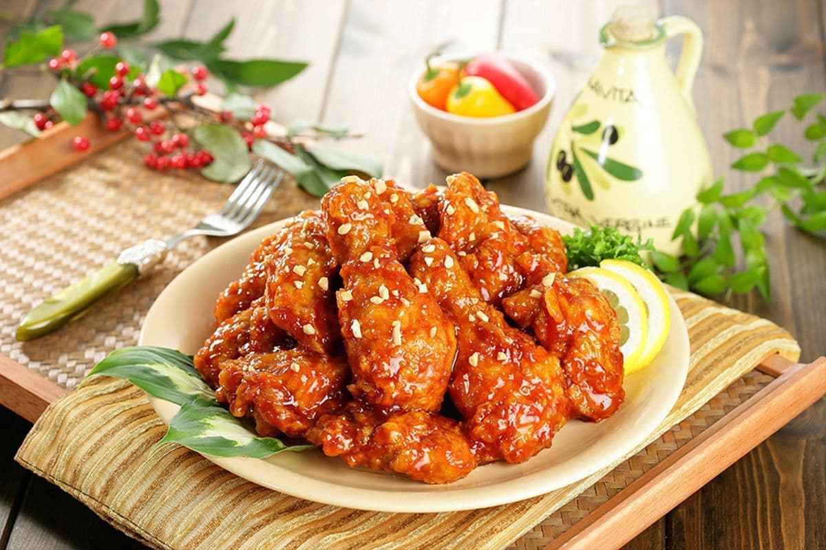 35. K-Sweet and Spicy Wings Combo (Wings, Fries, and Coke)