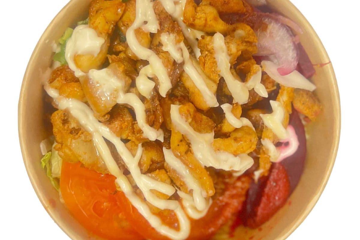 Baja Flame Chicken Shawarma Rice Bowl