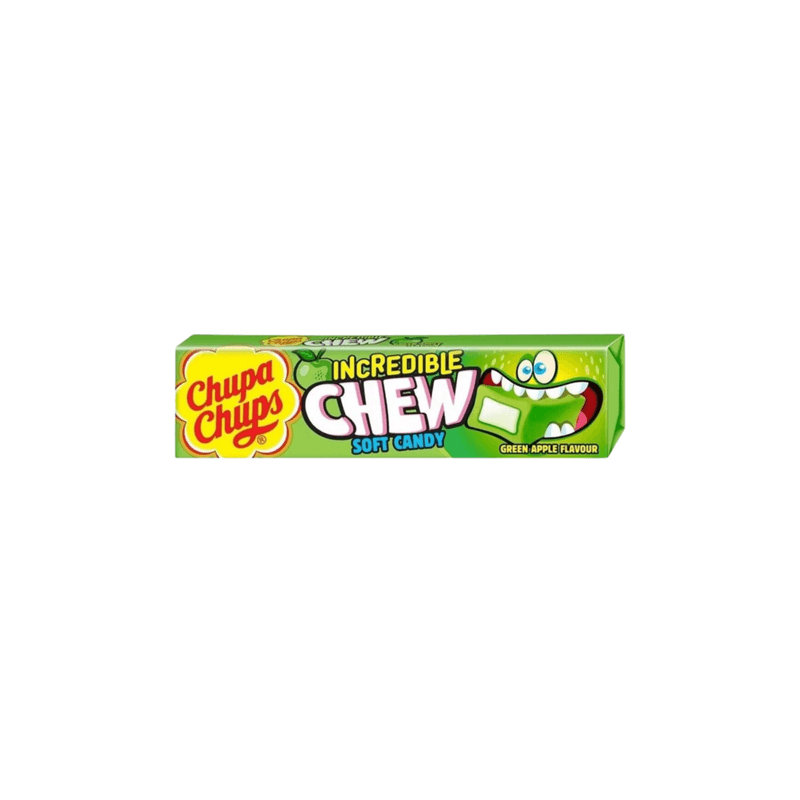 Green Apple Chupa Chups Incredible Chew - UK (45g)