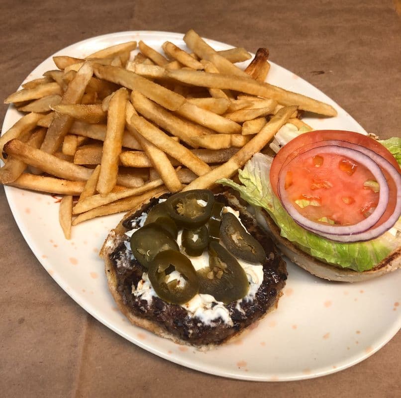 Jalapeno and Cream Cheese Burger