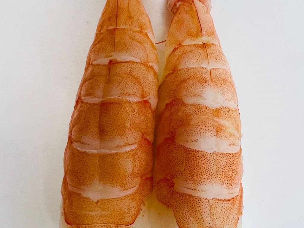5N CREVETTE/SHRIMP Nigiris (2mcx/2pcs Avec Riz / With Rice)