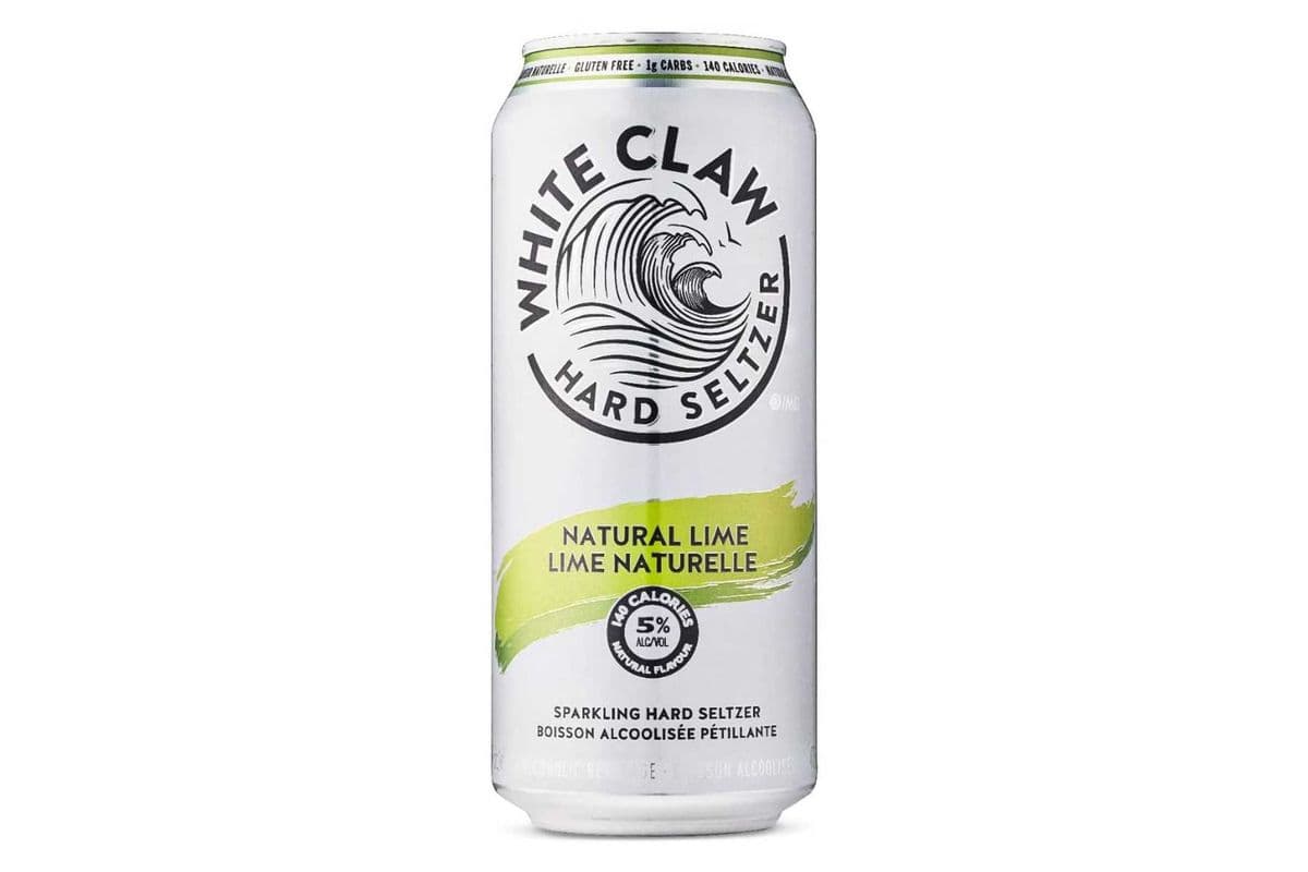 White Claw Hard Seltzer Natural Lime 473ml (1 x 473ml)