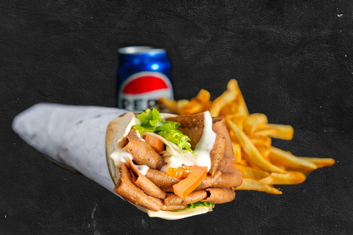 10" Super Cheese Donair Combo
