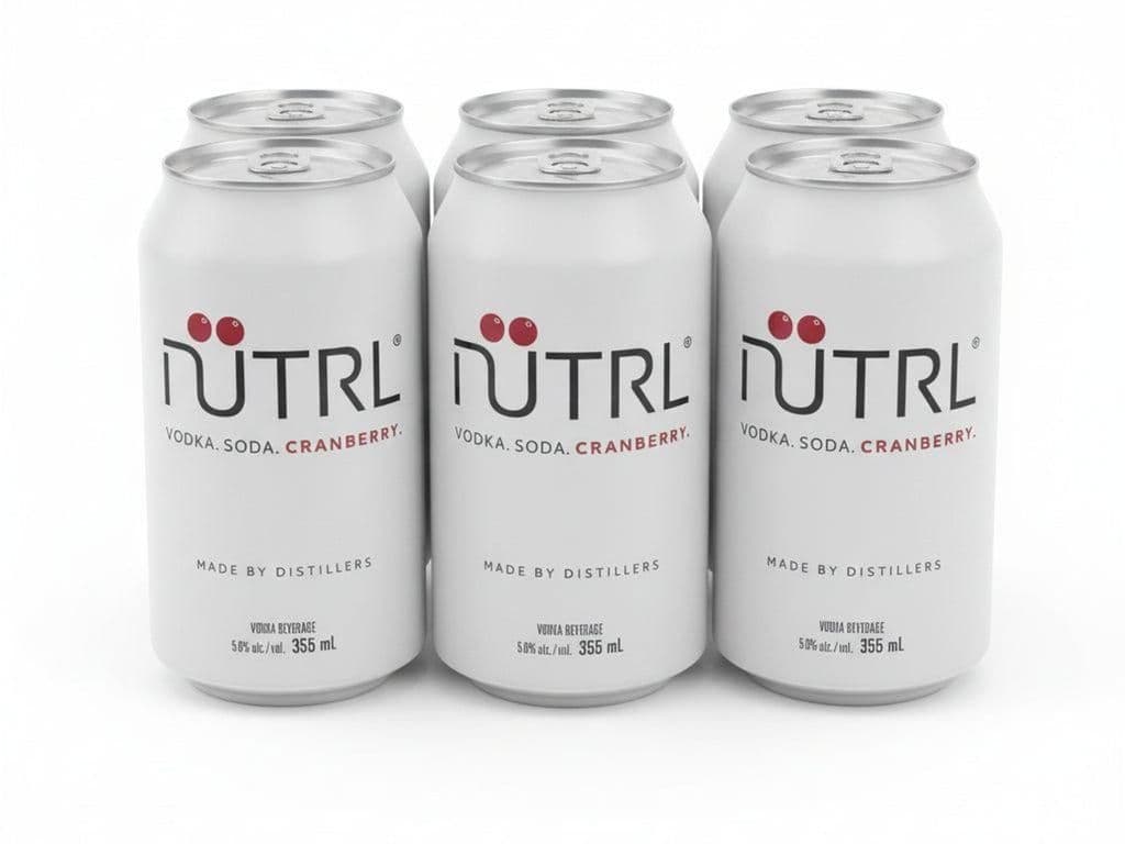 NUTRL Vodka Soda Cranberry 6x355ml