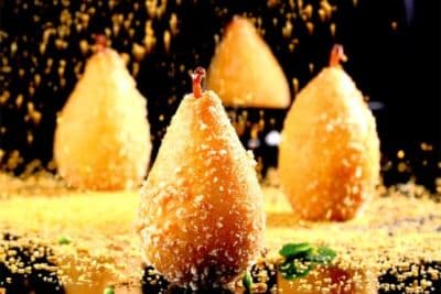 Fried Sticky Rice with Red Bean Paste Filling 金鸭梨