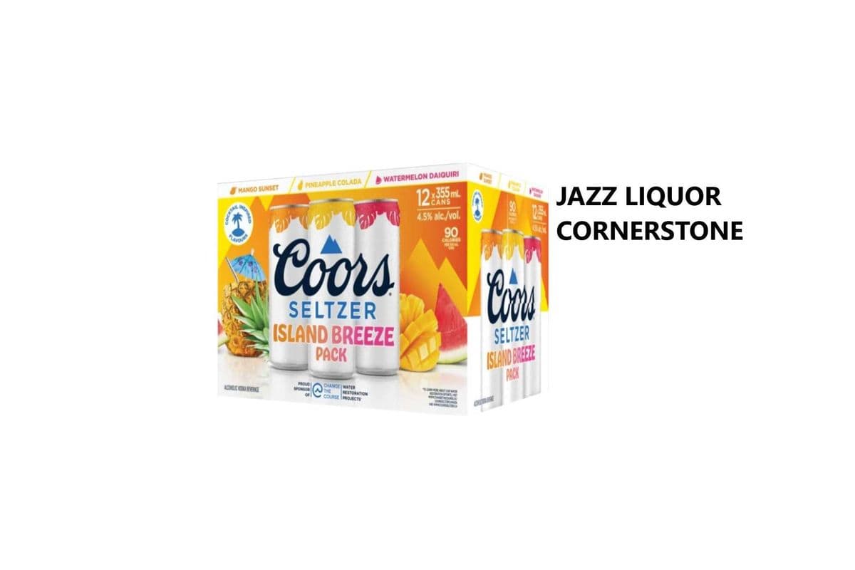 COORS SELTZER ISLAND BREEZE MIXER 12PKC (1 x 12×355ML)