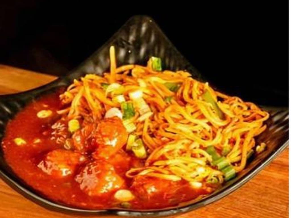 Veg Manchurian w/ Noodles