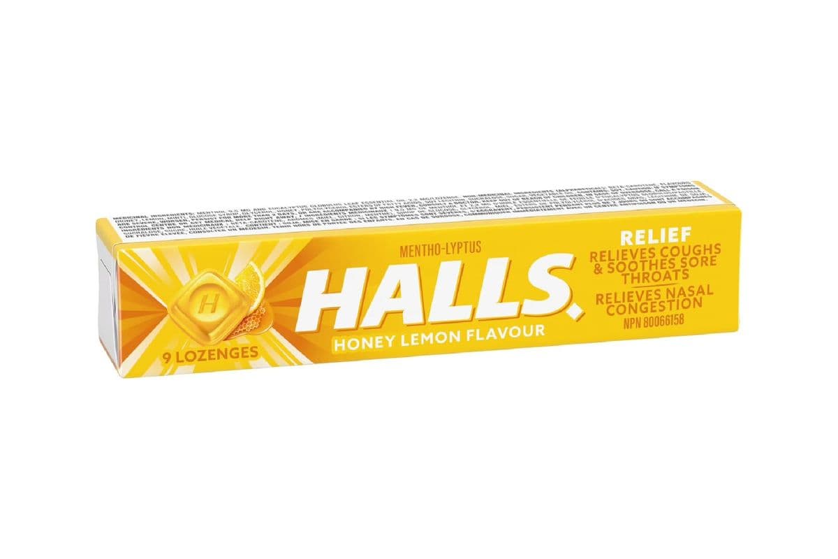 Halls Honey Lemon (9 pk)