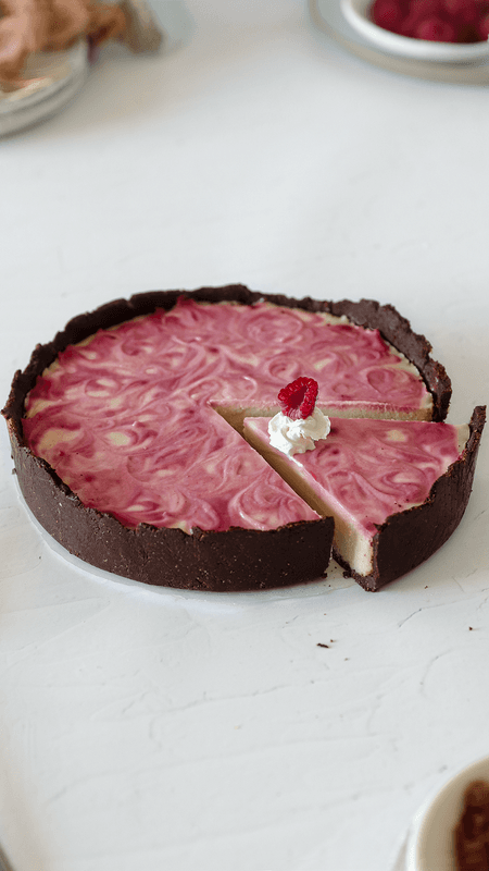 Vanilla Raspberry Cheesecake (V)(GF)