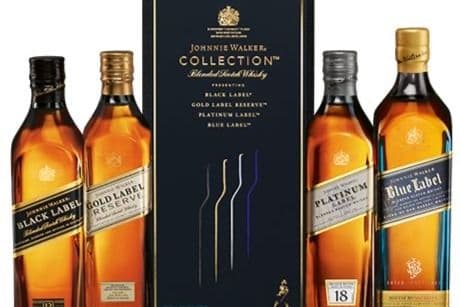 JOHNNIE WALKER FAMILY COLLECTION (4 PACK) (4 x 200ML)