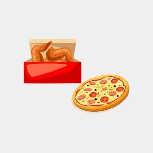 1 Pizza and 1 lb of Wings - Small