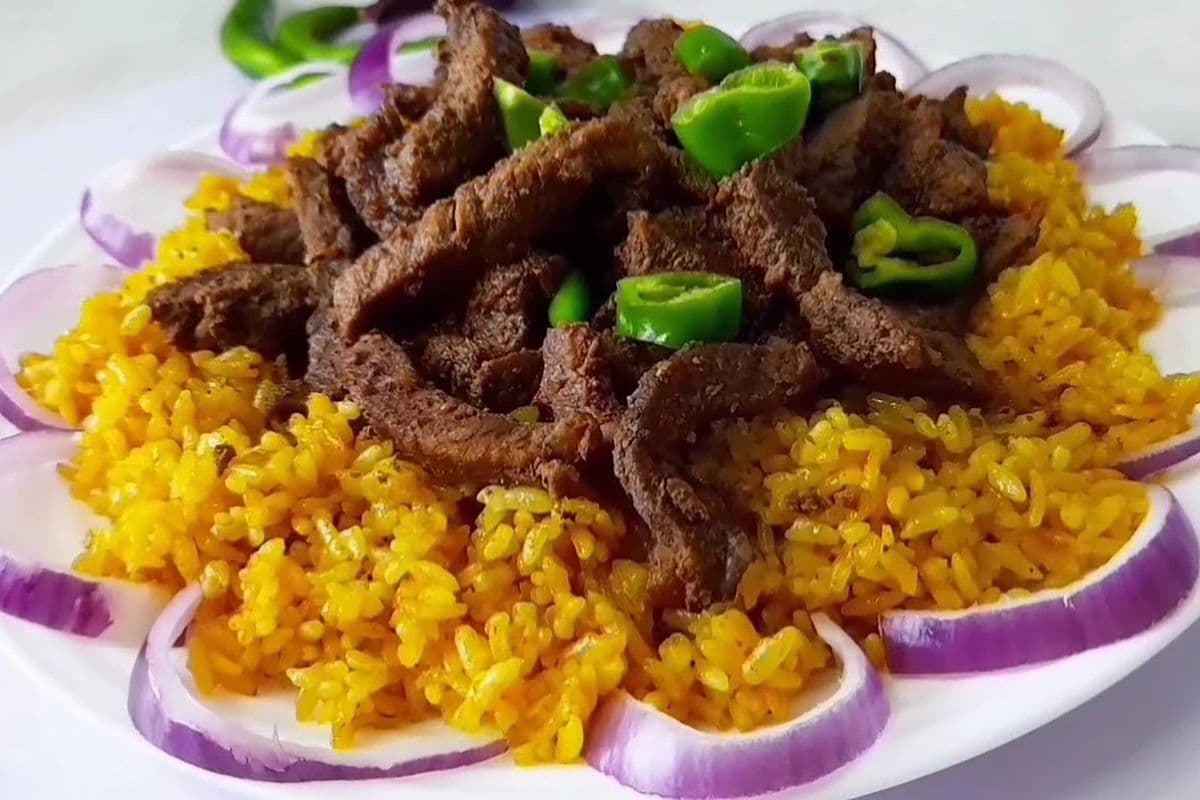 Lamb & Beef Shawarma on Rice
