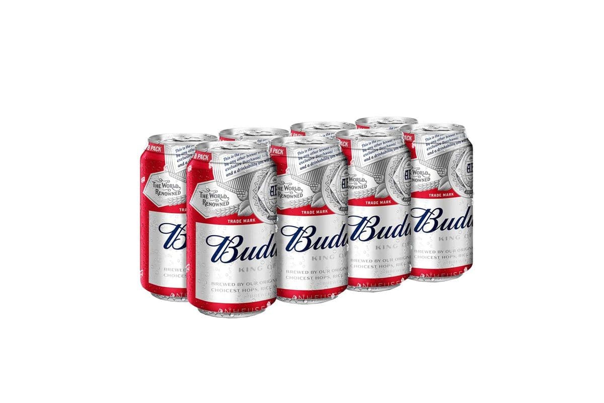 Budweiser (8 Pack) (8 x 355 ml Cans)
