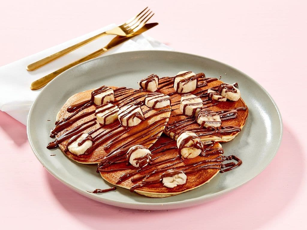 Banana With Nutella Pancakes