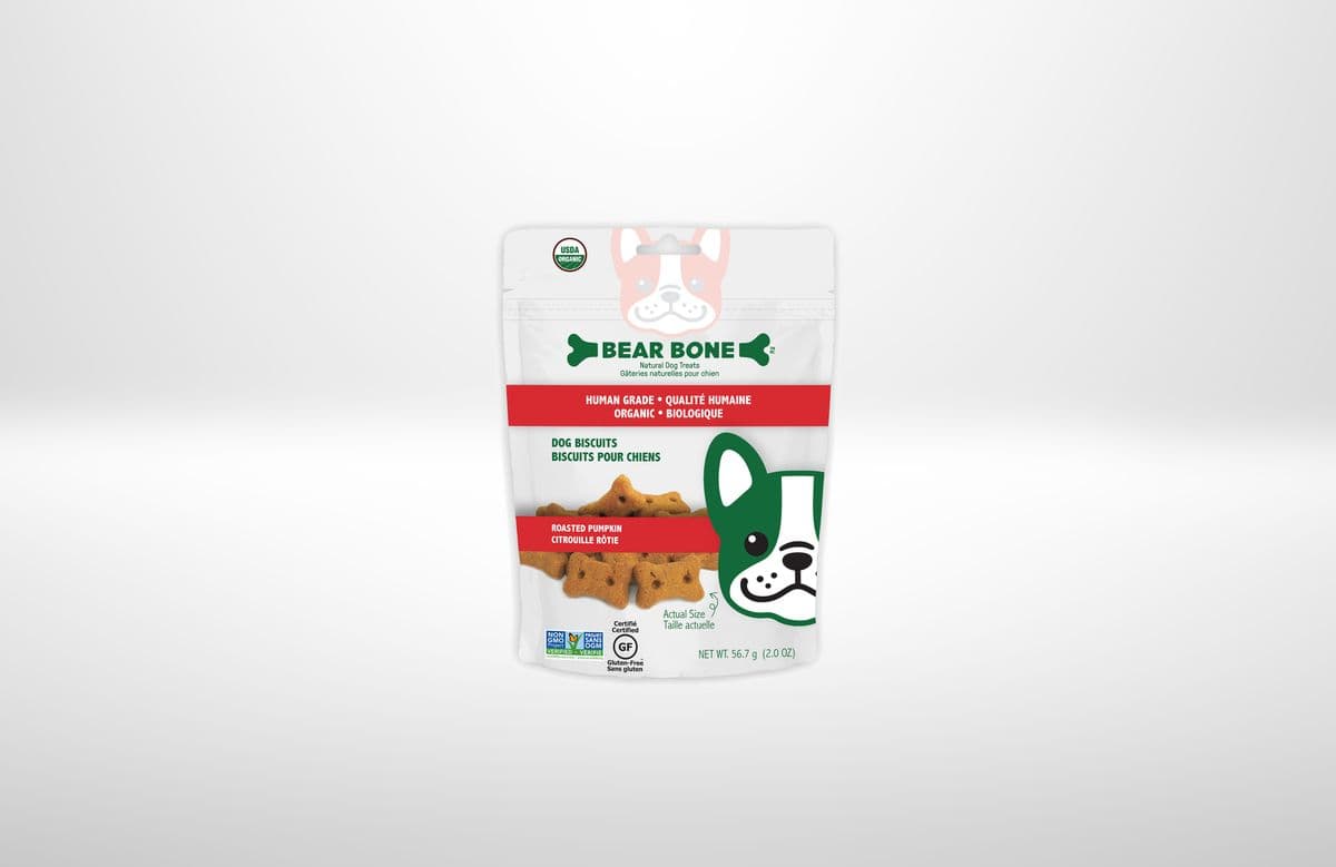 Bear Bone Baked Roasted Pumpkin Dog Treats (56 g)