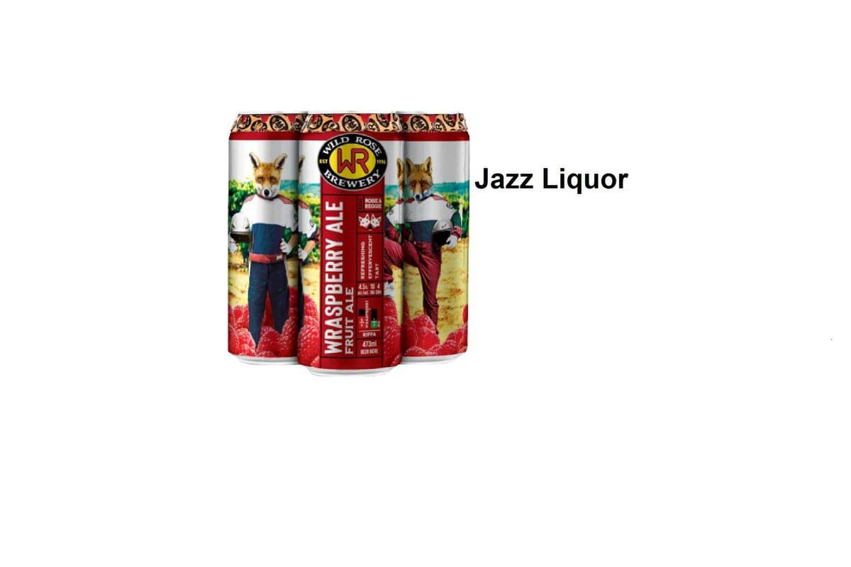 WILD ROSE WRASPBERRY ALE 4 CANS (1 x 4x473ML)