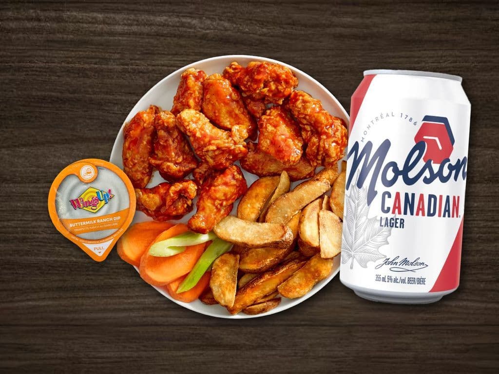 Wing Meal Combo - With A Beer