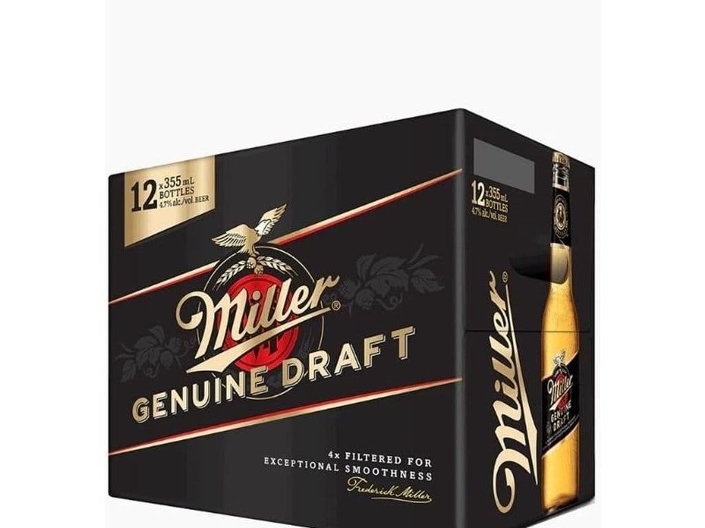 Miller Genuine Draft Bottle, 12 x 330ml