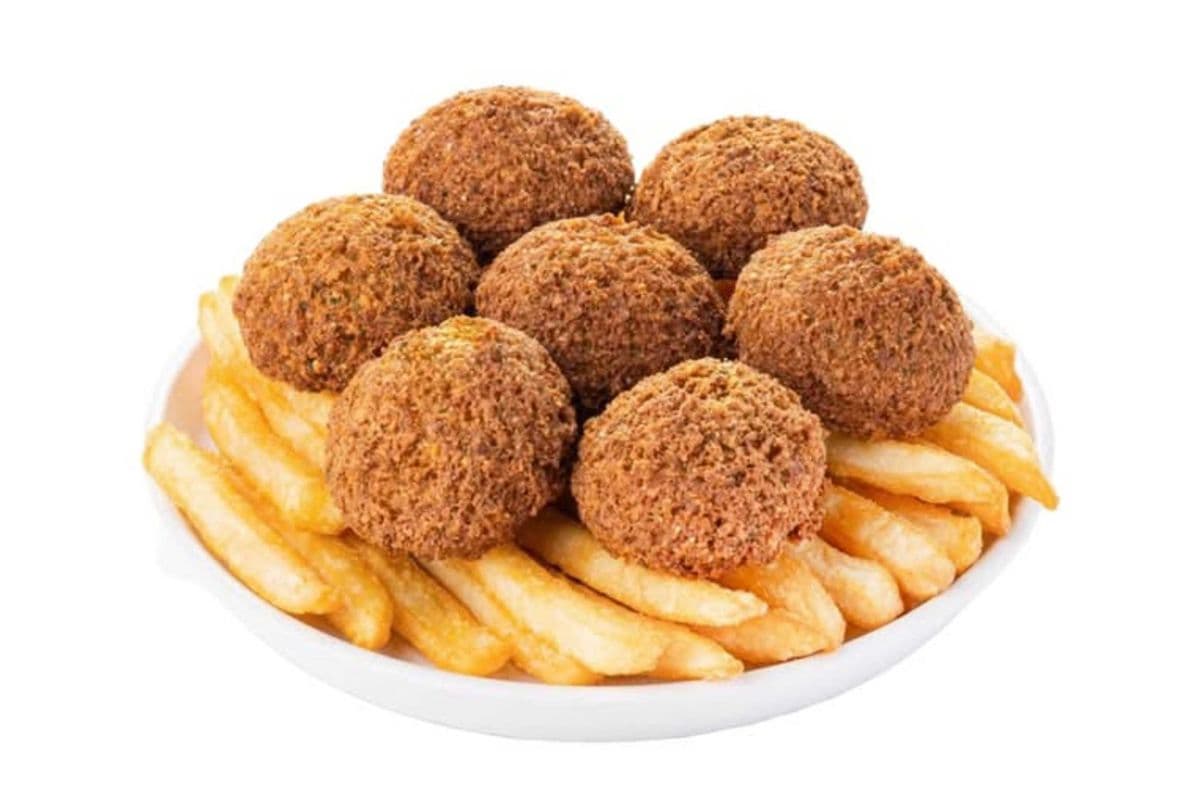 Falafel on rice or fries