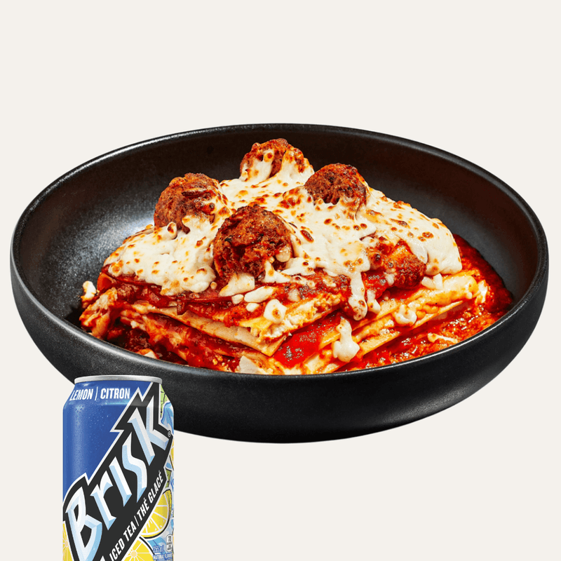 Combo lasagne bolognaise avec boulettes / Combo meatball Bolognese Lasagna