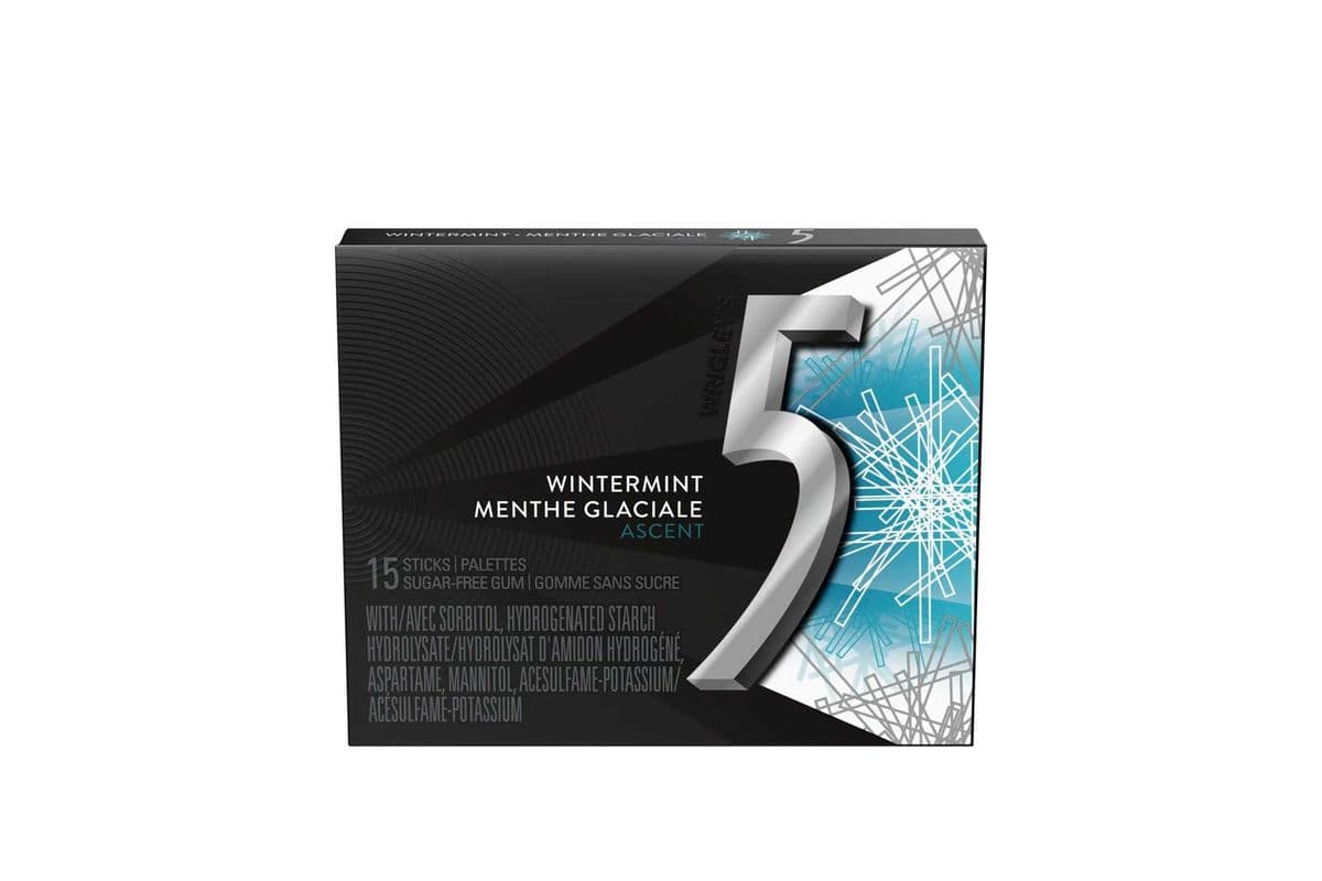 5 Gum Acsent Winterfresh 15pcs