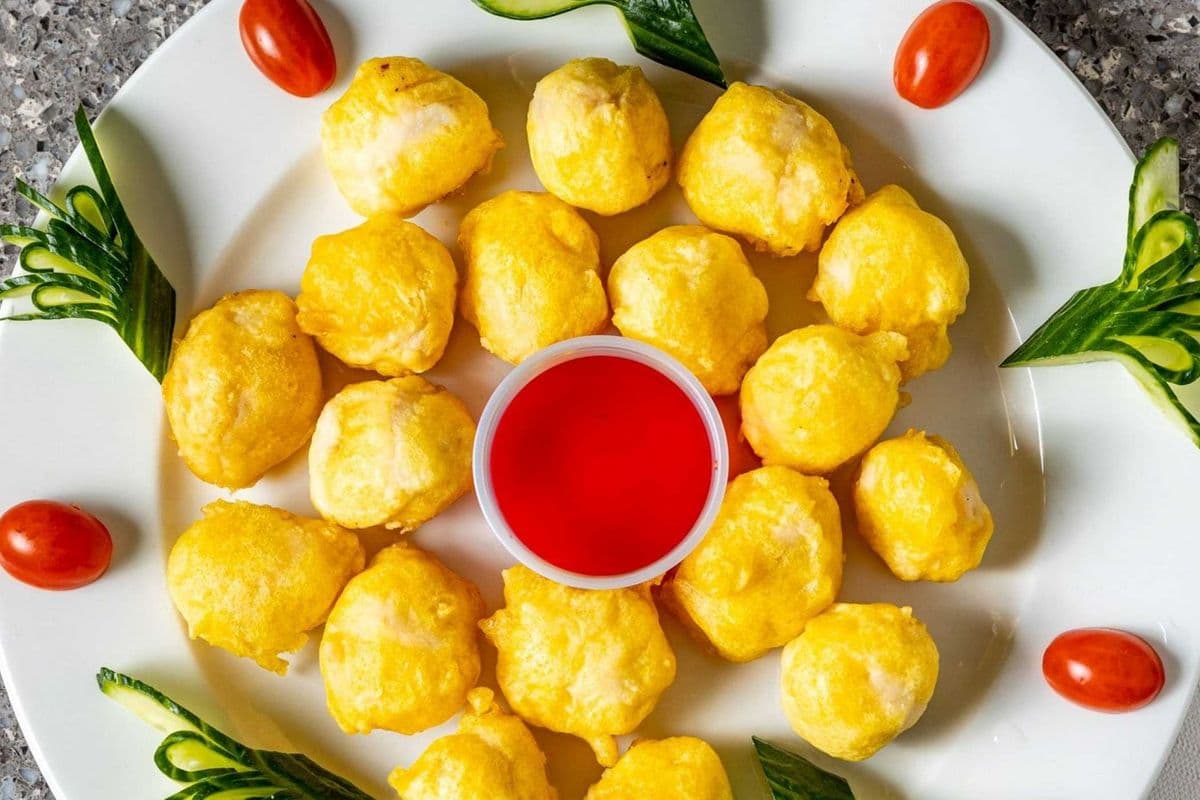 Chicken Ball With Sweet and Sour Sauce