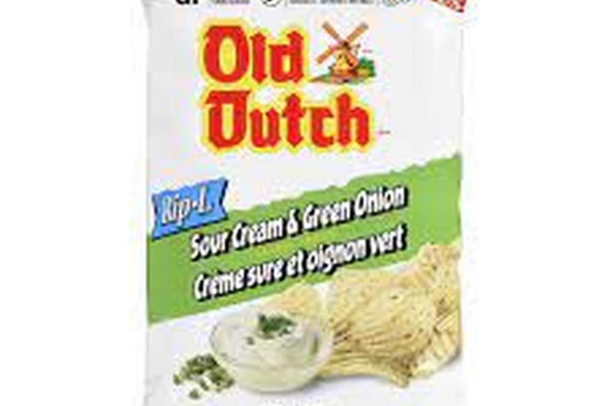 Old Dutch Sour Cream & Green Onion-180g (180) (250 Cal)