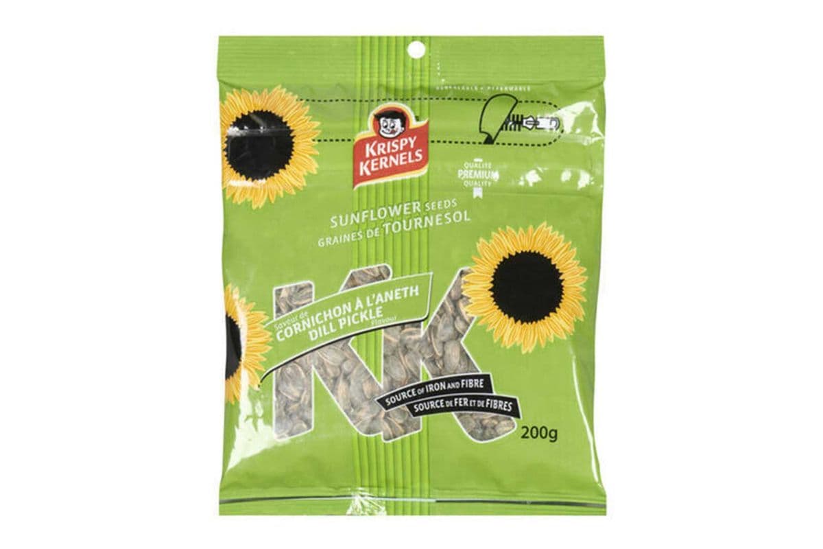 Krispy Kernels Dill Pickle Sunflower Seeds 200g