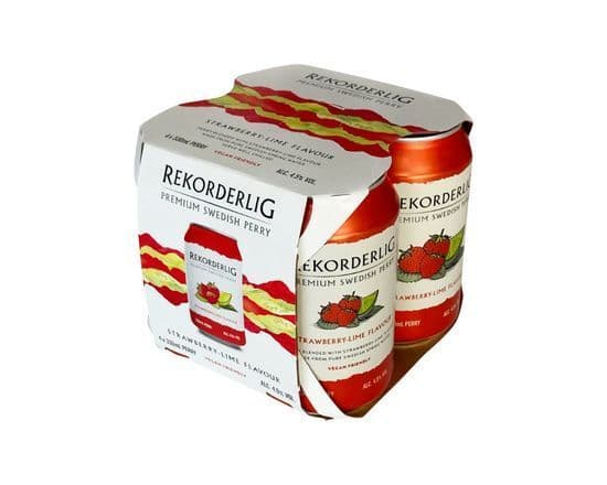 Rekorderlig Cider Strawberry Lime, 4 x 330 ml