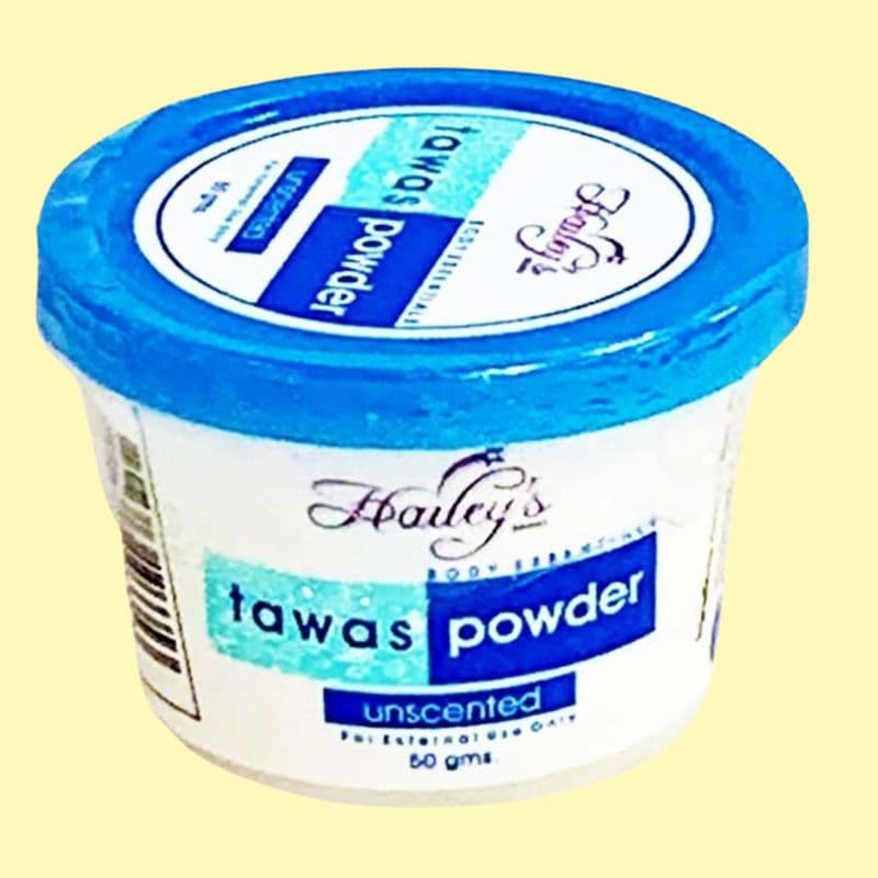 Unscented Tawas Powder, Haileys, 50g