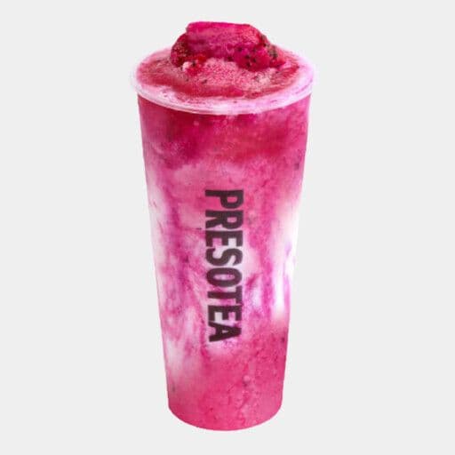 Dragon Fruit Cheese Cloud / Frappé glacé mousse au fromage aux fruits du dragon