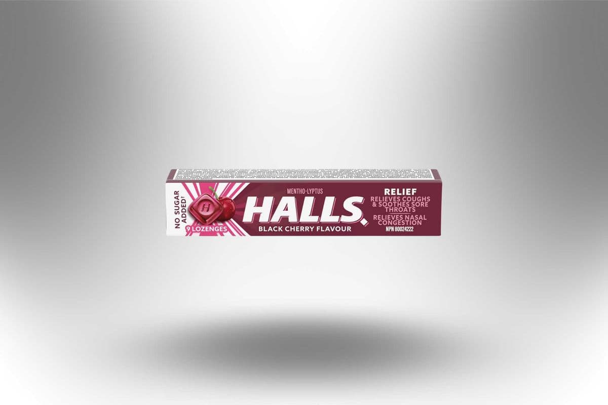 Halls Black Cherry Sucrose Free (9's)
