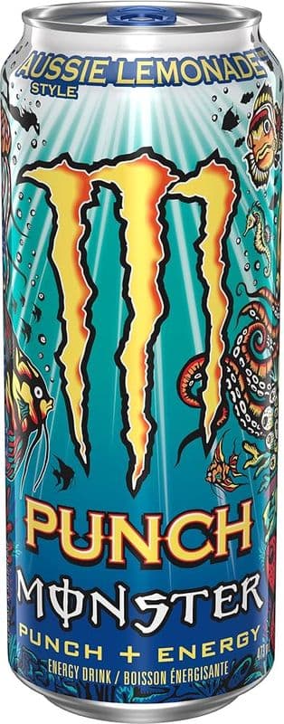 Monster Boisson Énergisante Aussie Lemonade 473ml/ Monster Energy Drink  Aussie Lemonade 473ml