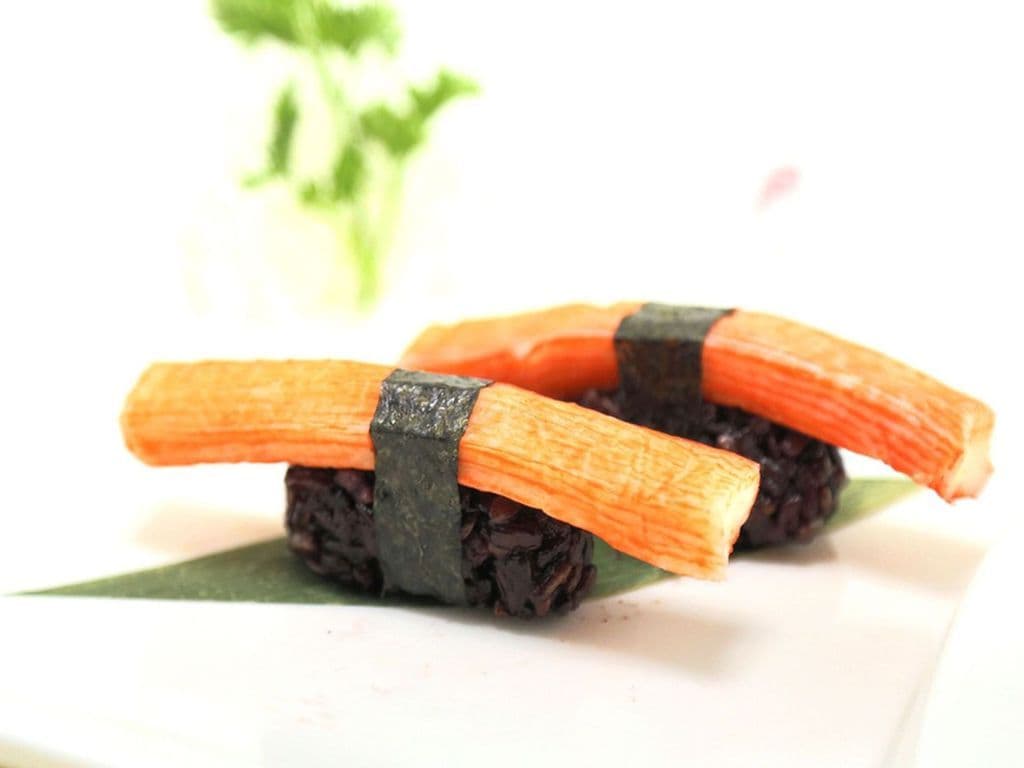 152B brown rice carb meat sush