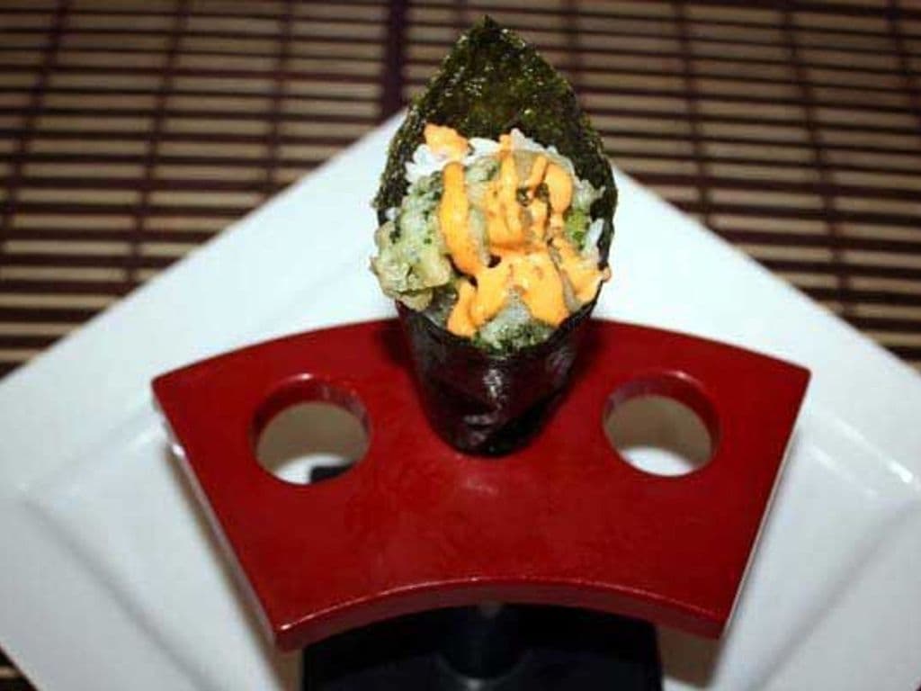 Broccoli Tempura Hand Roll (1pc)