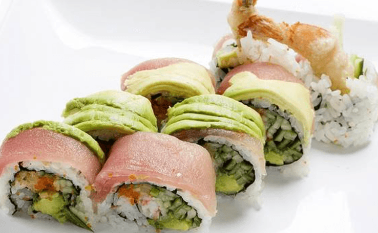 72. Red Dragon Roll (8 pcs)