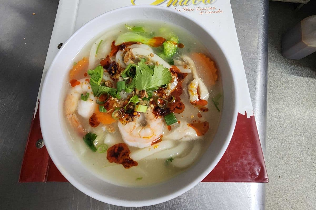 Udon noodles soup