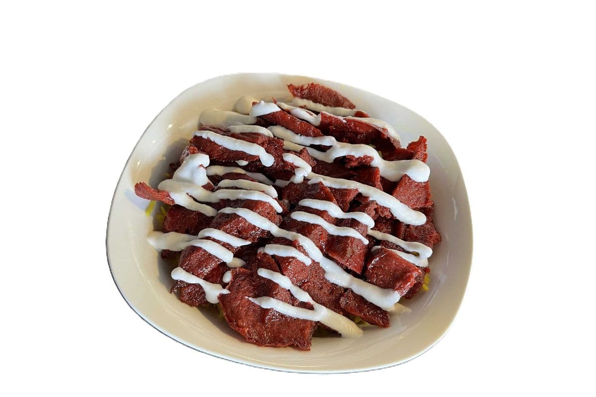 Sujuk Shawarma on Rice Bowl