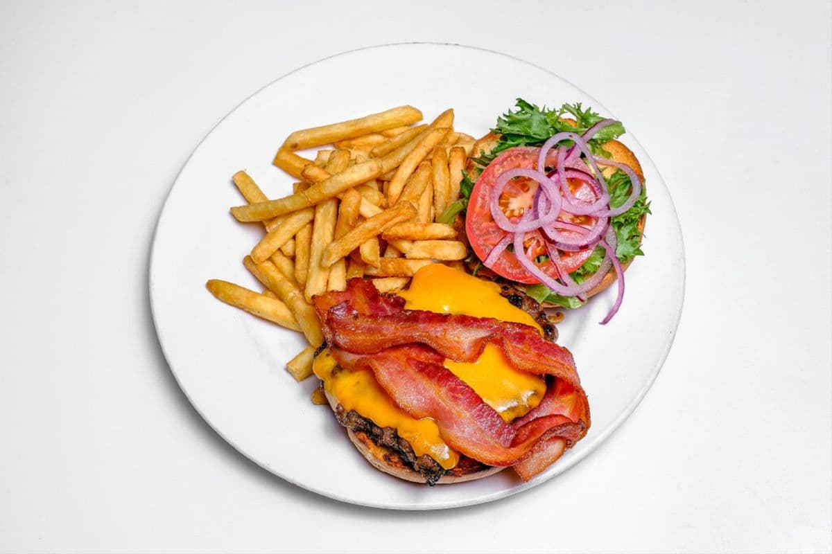 Canadian Burger with Bacon and Cheese