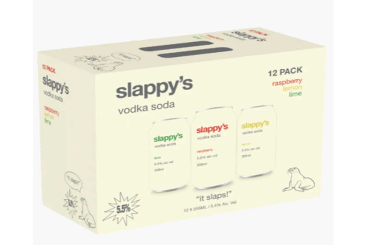 SLAPPYS VODKA SODA MIXER PACK 12*355ML (1 x 355ML)