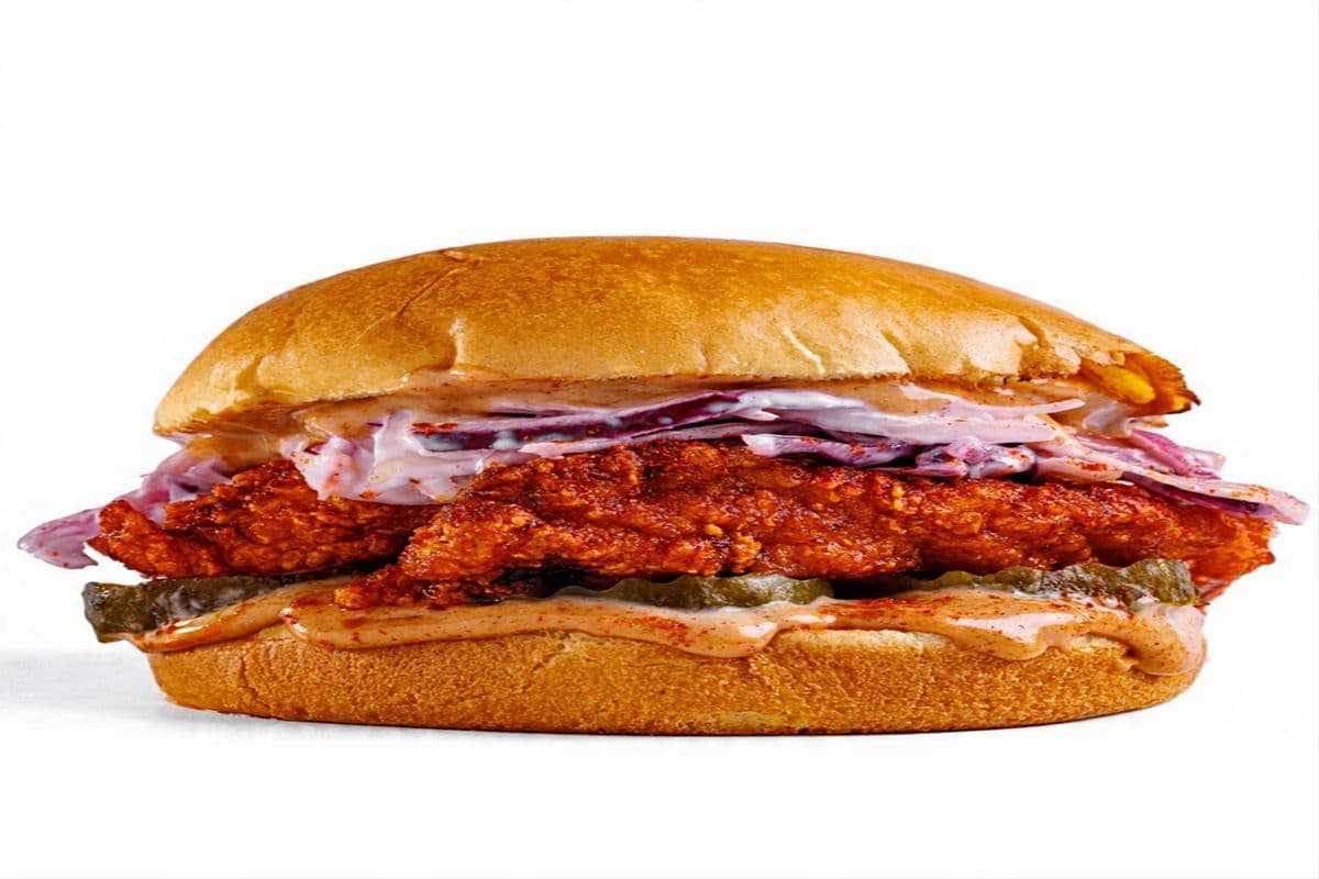 Buffalo Fried Chicken Burger