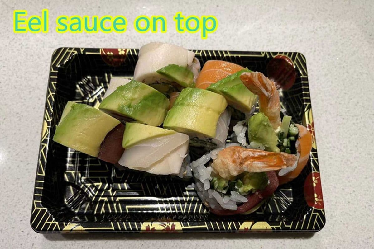 087 Rainbow Dragon Roll (8 pcs)