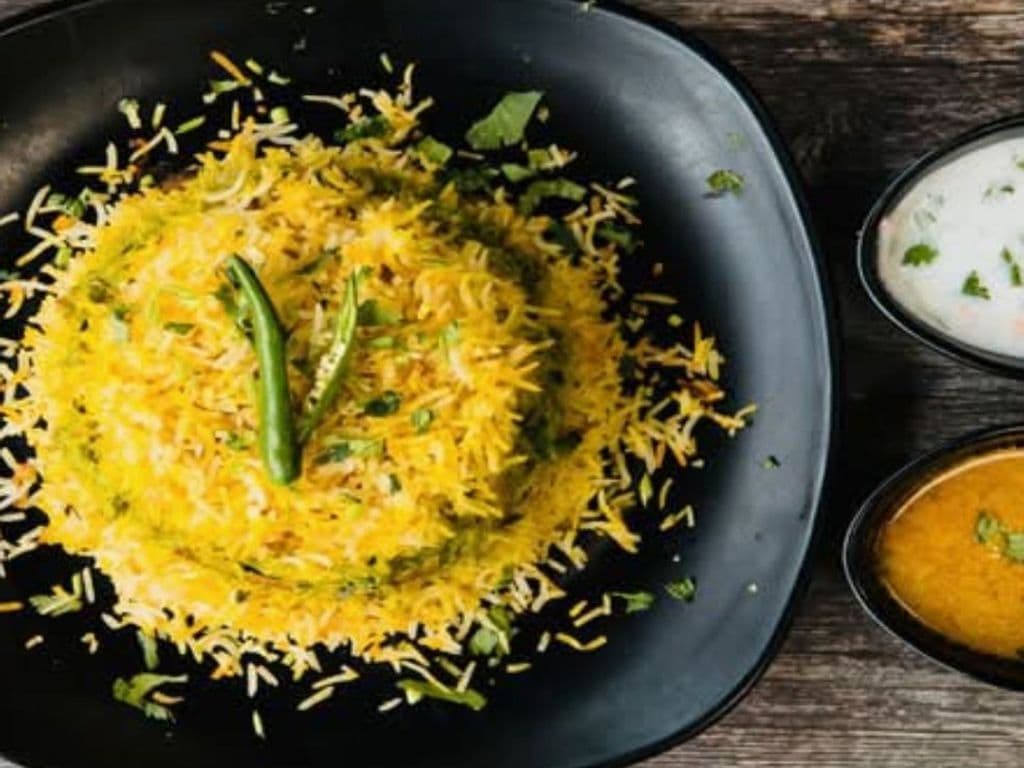 Green Mirchi Paneer Biryani
