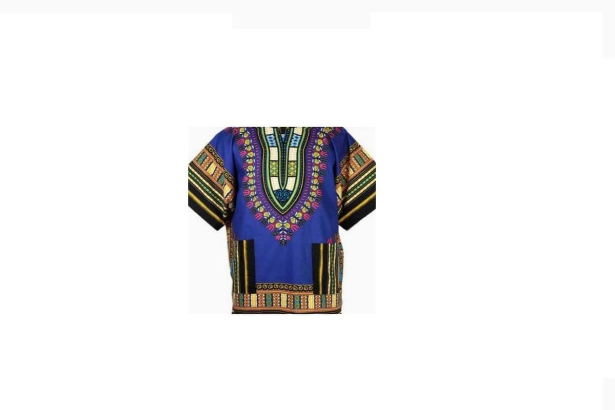 Dashiki Roots Shirt Royal Blue
