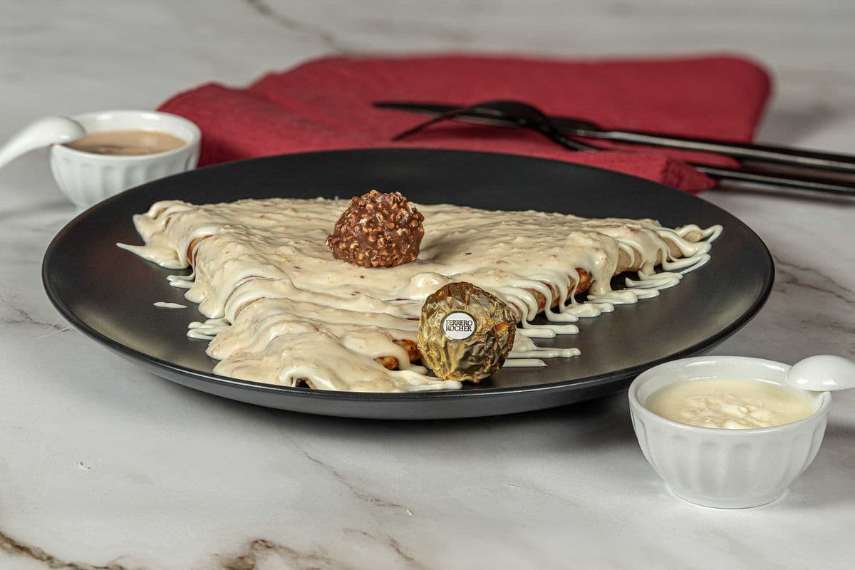 Coconut Ferrero Rocher Chocolate crepe