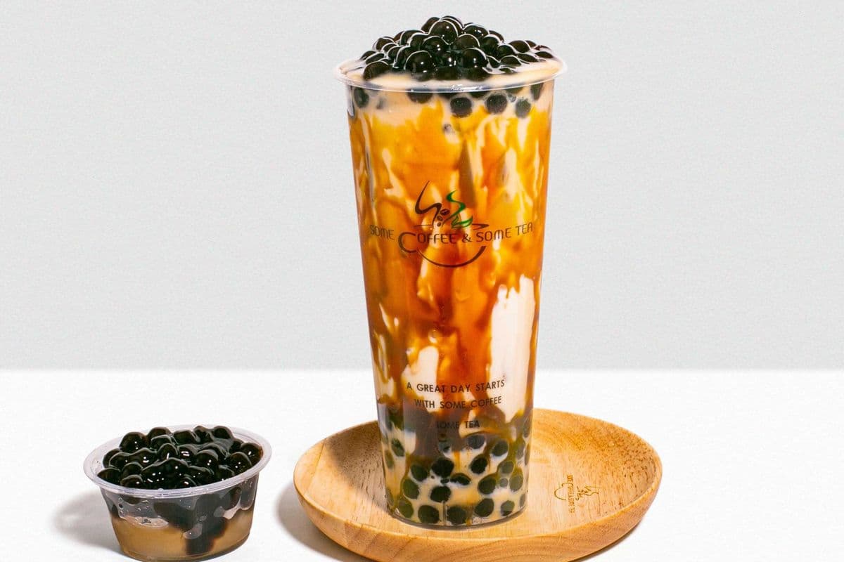 Caramel Boba Milk Tea (500ml)