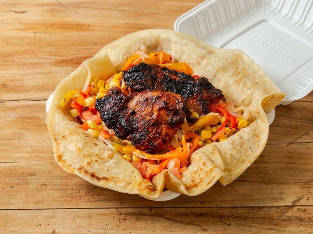 BBQ Chicken Roti  